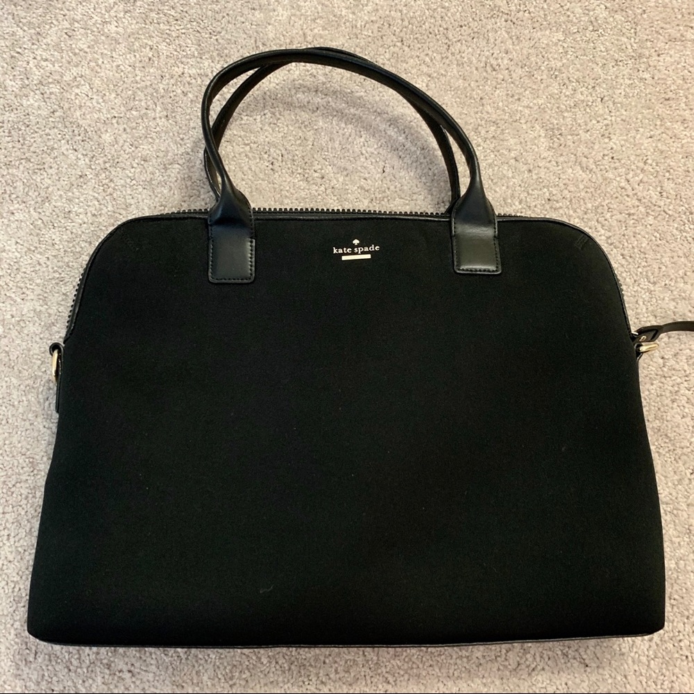 Kate Spade black laptop bag, never used!